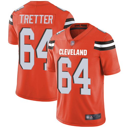 Cleveland Browns JC Tretter Men Orange Limited Jerse #64 NFL Football Alternate Vapor Untouchable